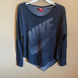 Nike Tech Burnout Long-Sleeve Women's Running Shirt women small cotton rayon pol